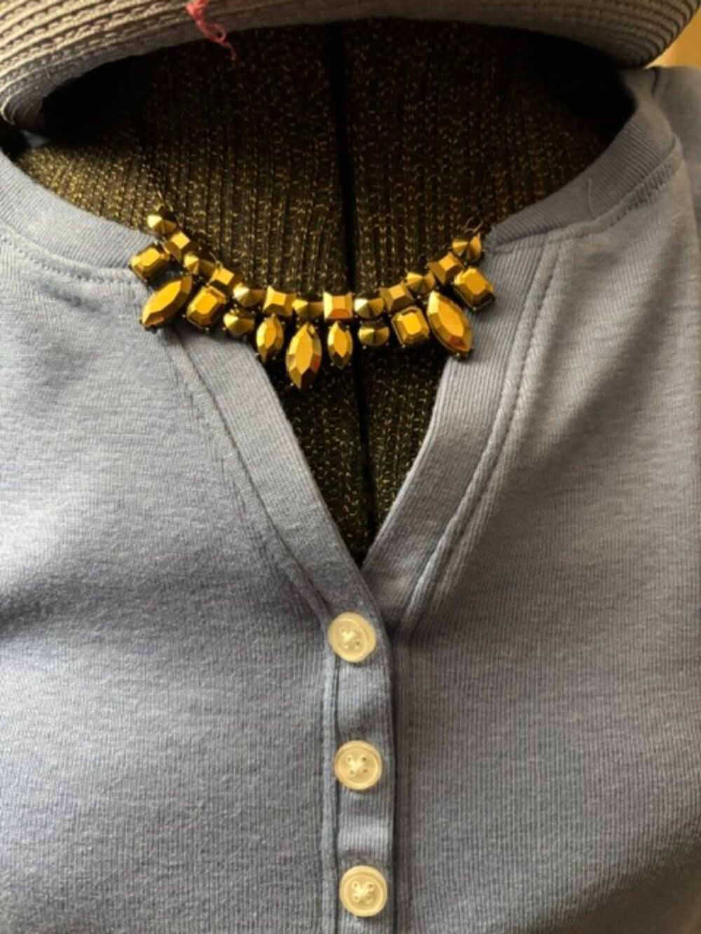 Paparazzi Wish Upon A Rockstar Brass Necklace with Matching Earrings